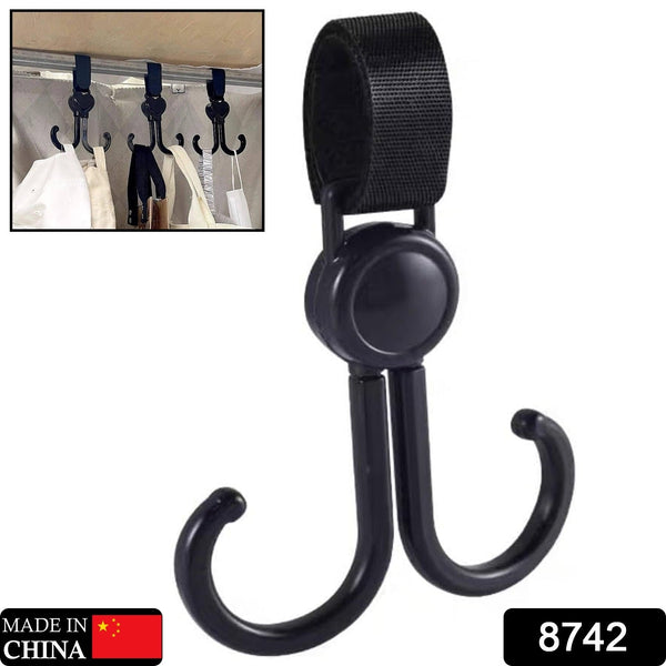 360° Rotating Multi-Purpose Baby Carriage Hook – For Strollers, Cars & More (1 Pc)