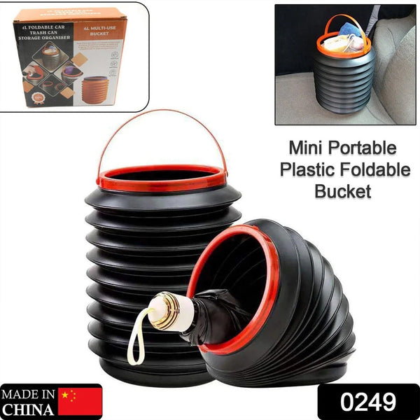 Foldable Storage Bucket , Water Container & Dustbin Multiuse Bucket For Home , Car & Kitchen Use Bucket