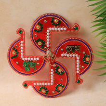 Acrylic Swastik Shubh Labh Wall Hanging  (1 Pc)