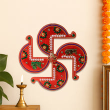 Acrylic Swastik Shubh Labh Wall Hanging  (1 Pc)