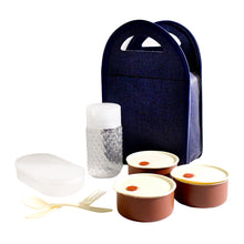 128 Steel Lunch Box Set (4 Pcs Black)