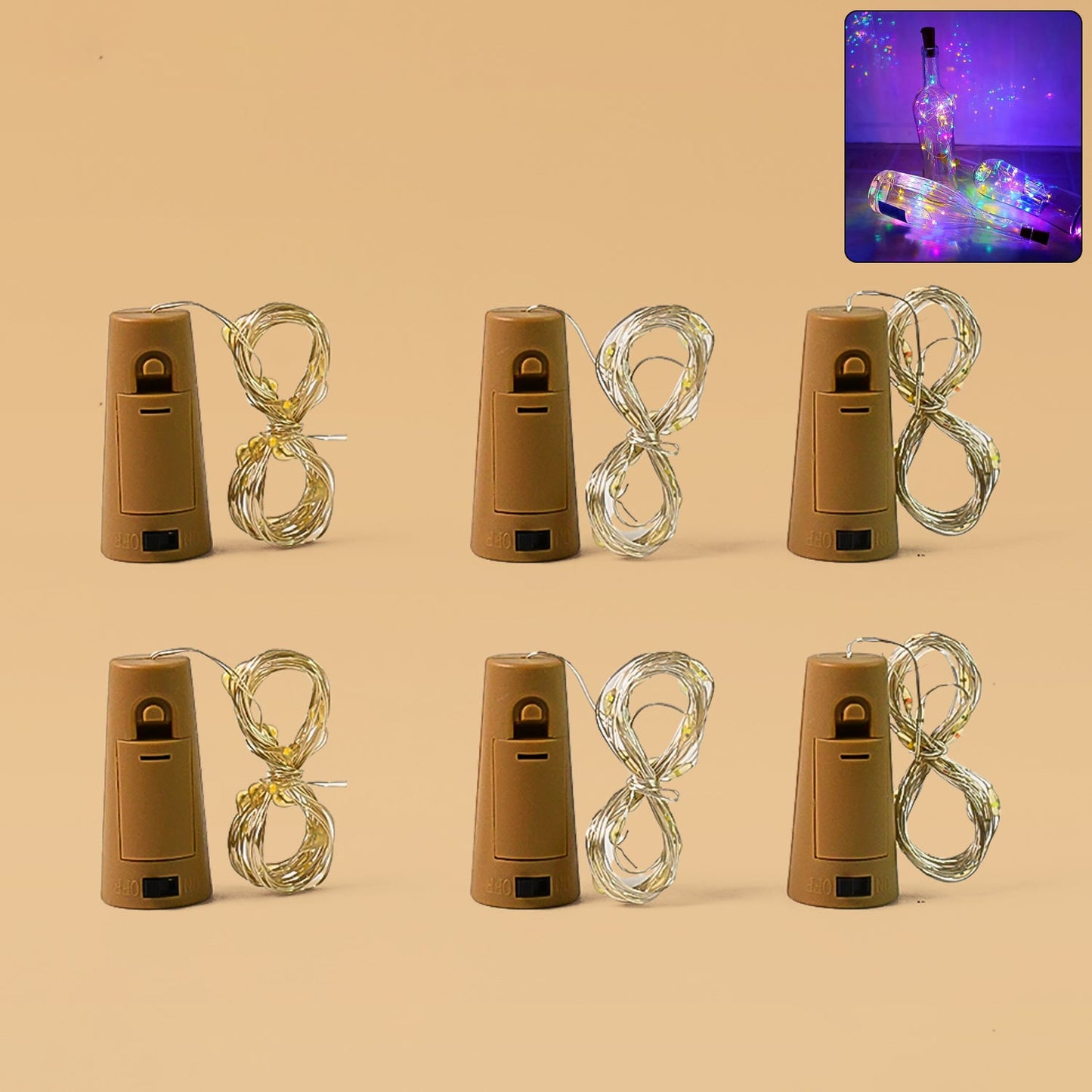 Cork Shape LED Bottle Fairy Light String