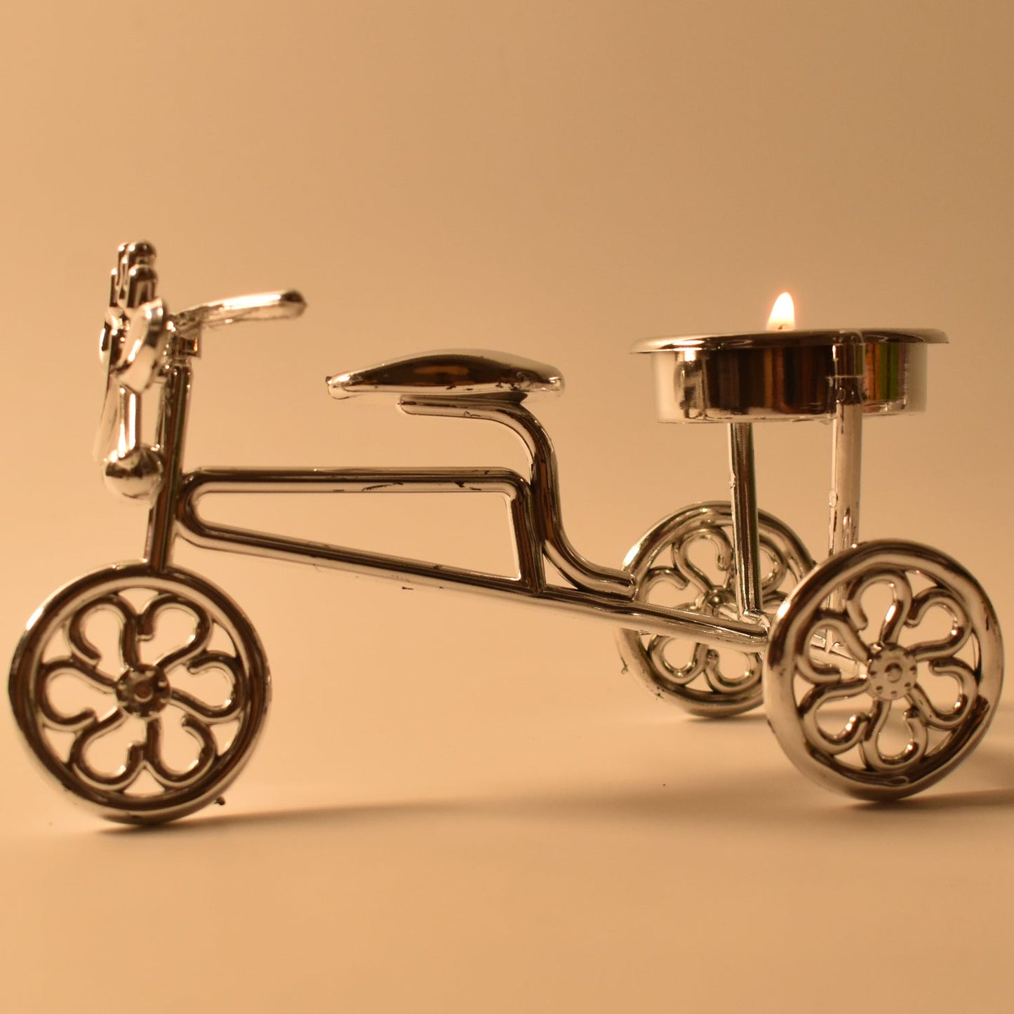 Cycle Tealight Holder / Candle Holder Decorative Candle, Diwali (1 Pc)