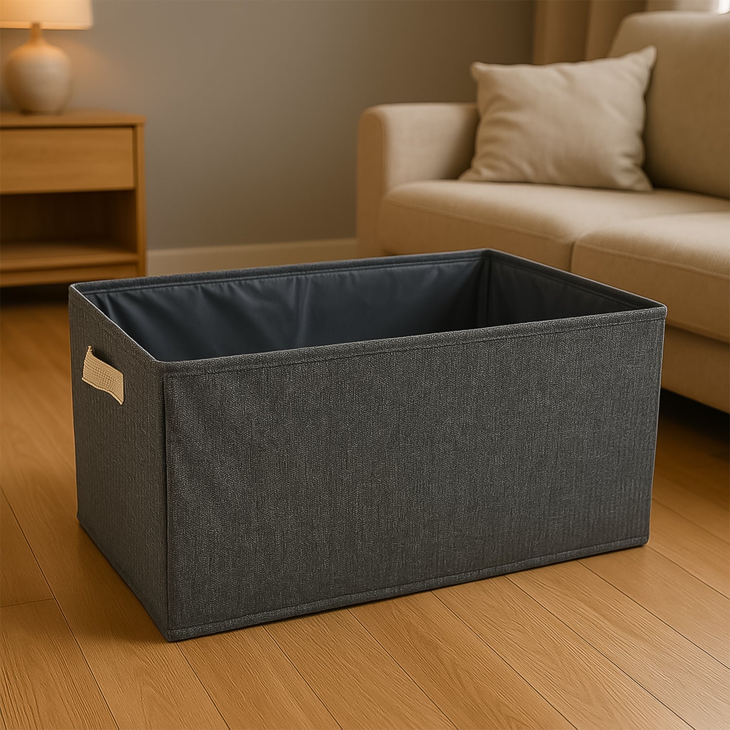 FOLDABLE CLOTH STORAGE BOX WITH HANDLES (47×28 CM)