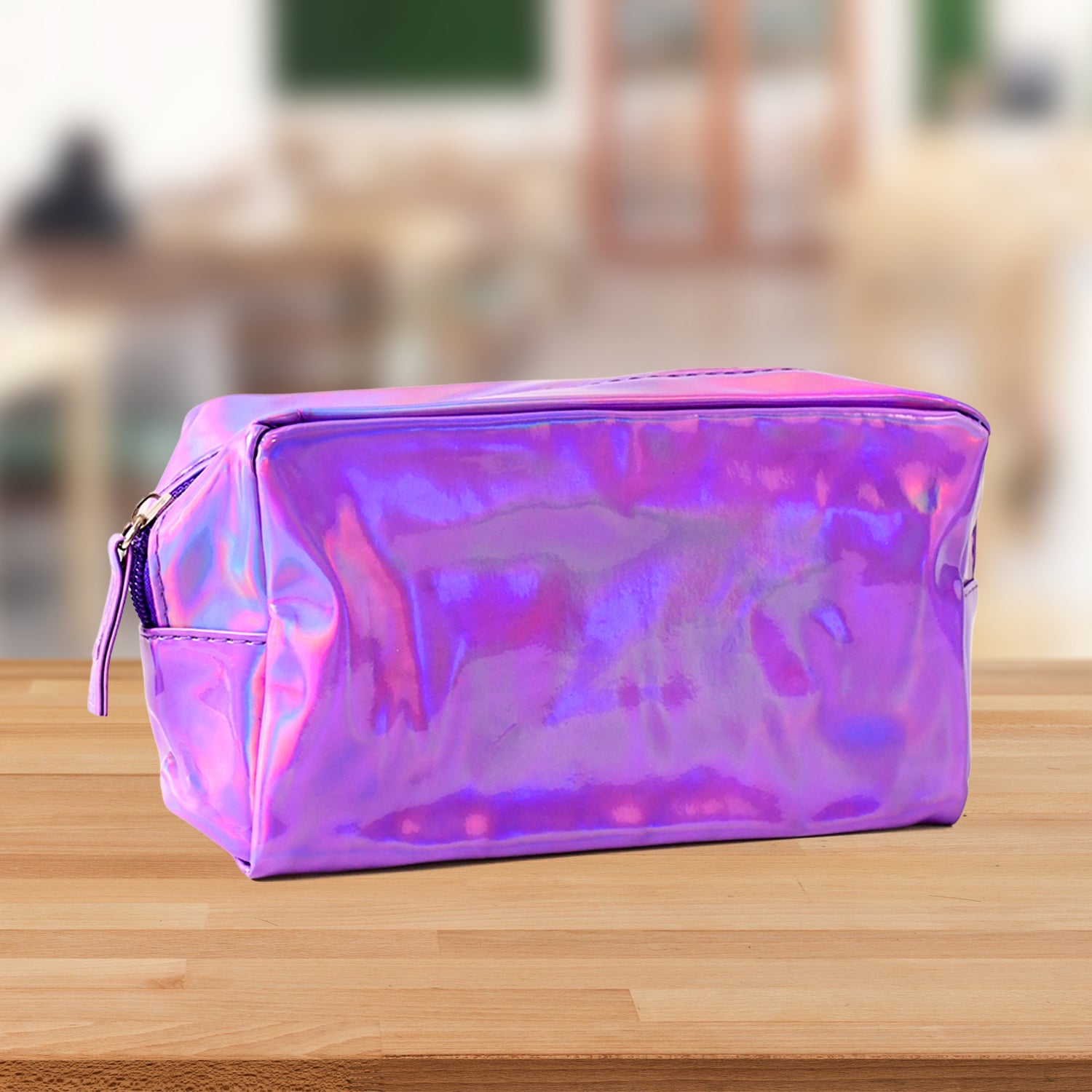 Glittery Holographic Toiletry Pouch
