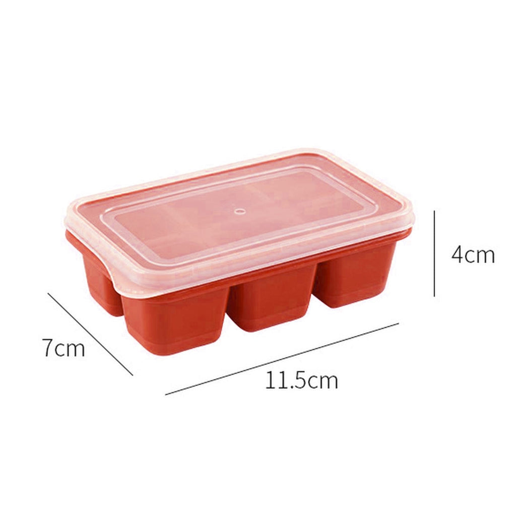 6-Cavity Silicone Ice Tray – Ideal for Kitchen & Home Use