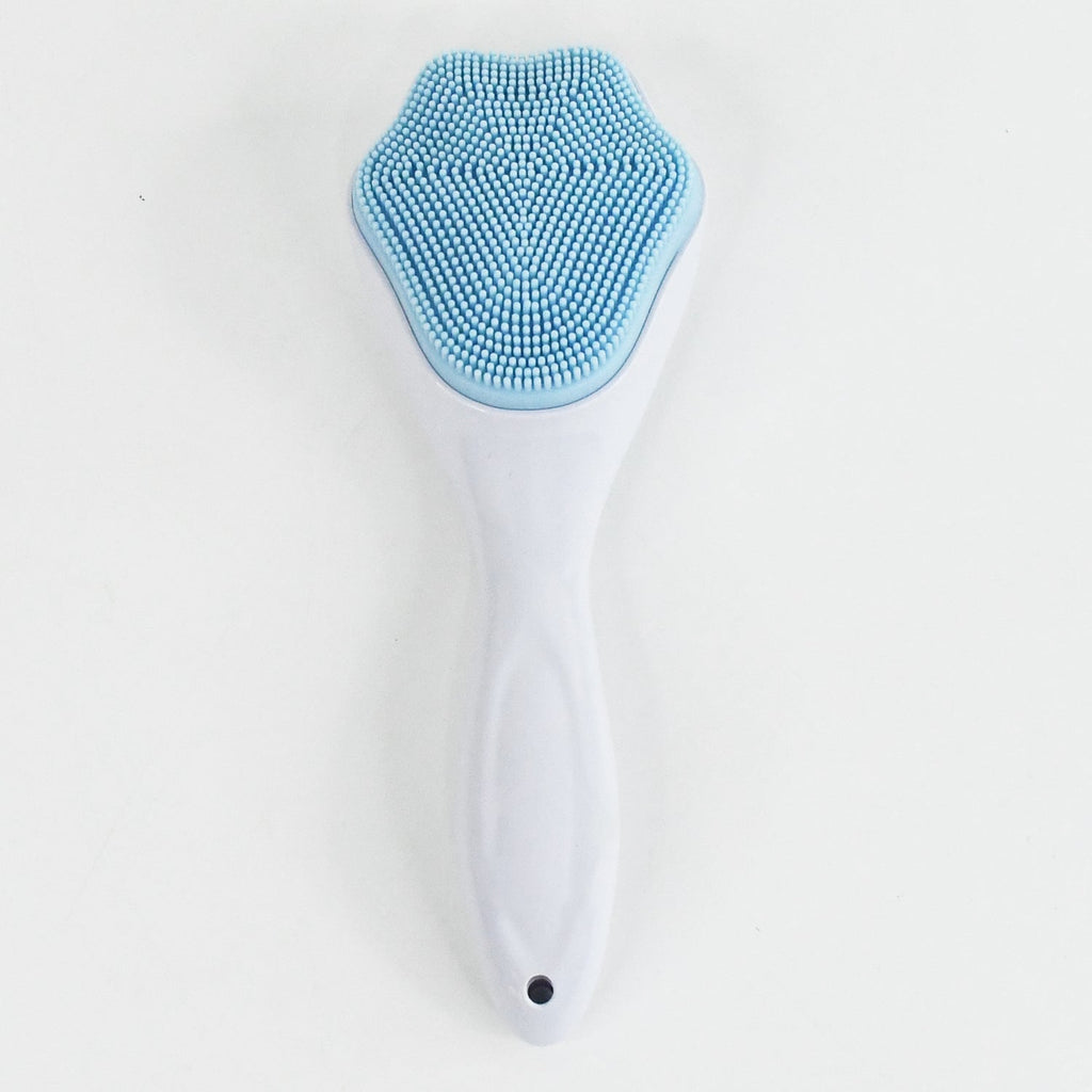 Silicone Face Scrubber Exfoliating Brush, Manual Handheld Facial Cleansing Brush (1 Pc)