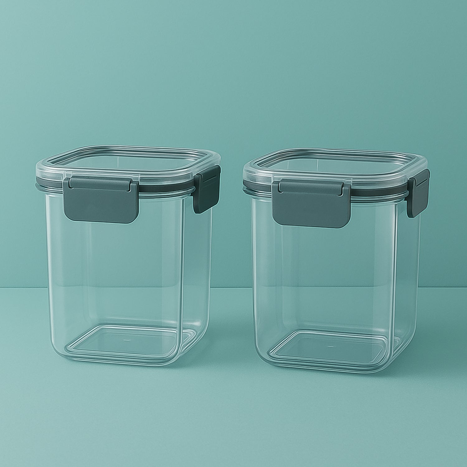 Apex Press N’ Lock Airtight Food Storage Container Set (2Pc/900ml) Approx