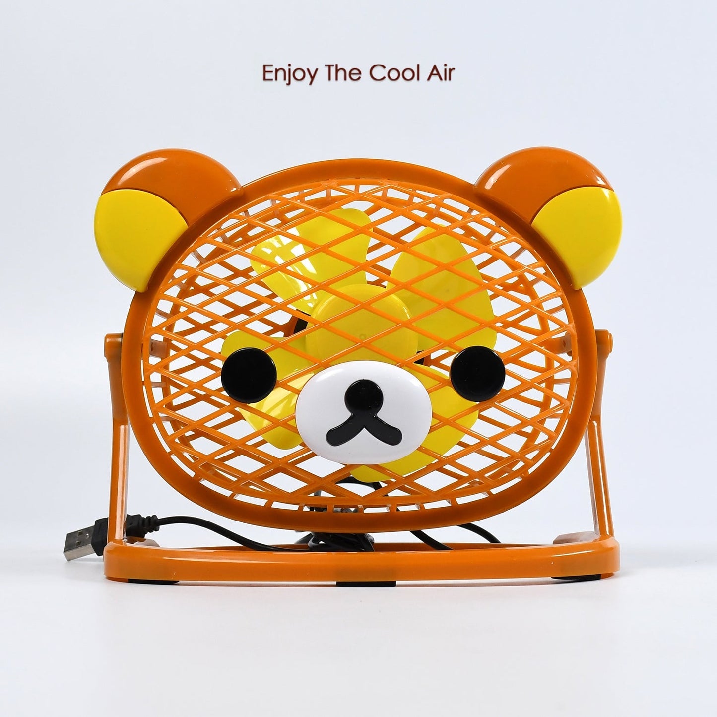 Stylish & Silent: Teddy Bear USB Fan for Any Space – Adjustable Cooling!