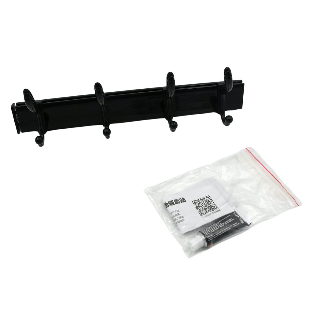 Extra Long 4-Hook Wall Coat Hanger with Eco Adhesive