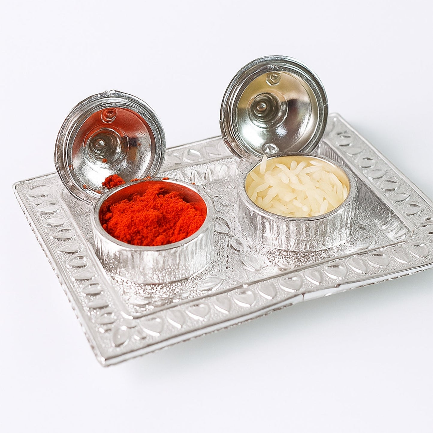Tray Shape Special Puja Thali (1 Pc / Mix Design)
