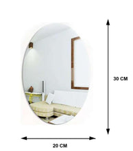 Combo of Oval Shape & Square Shape Mirror (Pack of 1)