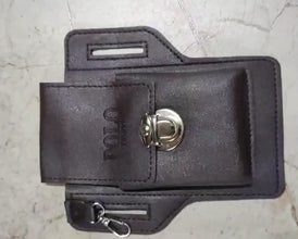 Multipurpose PU Leather Mobile Pouch with Belt Loop