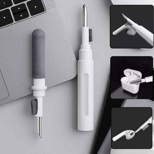 3 In 1 Earbuds Cleaning Pen For Cleaning Of Ear Buds And Ear Phones Easily Without Having Any Damage.