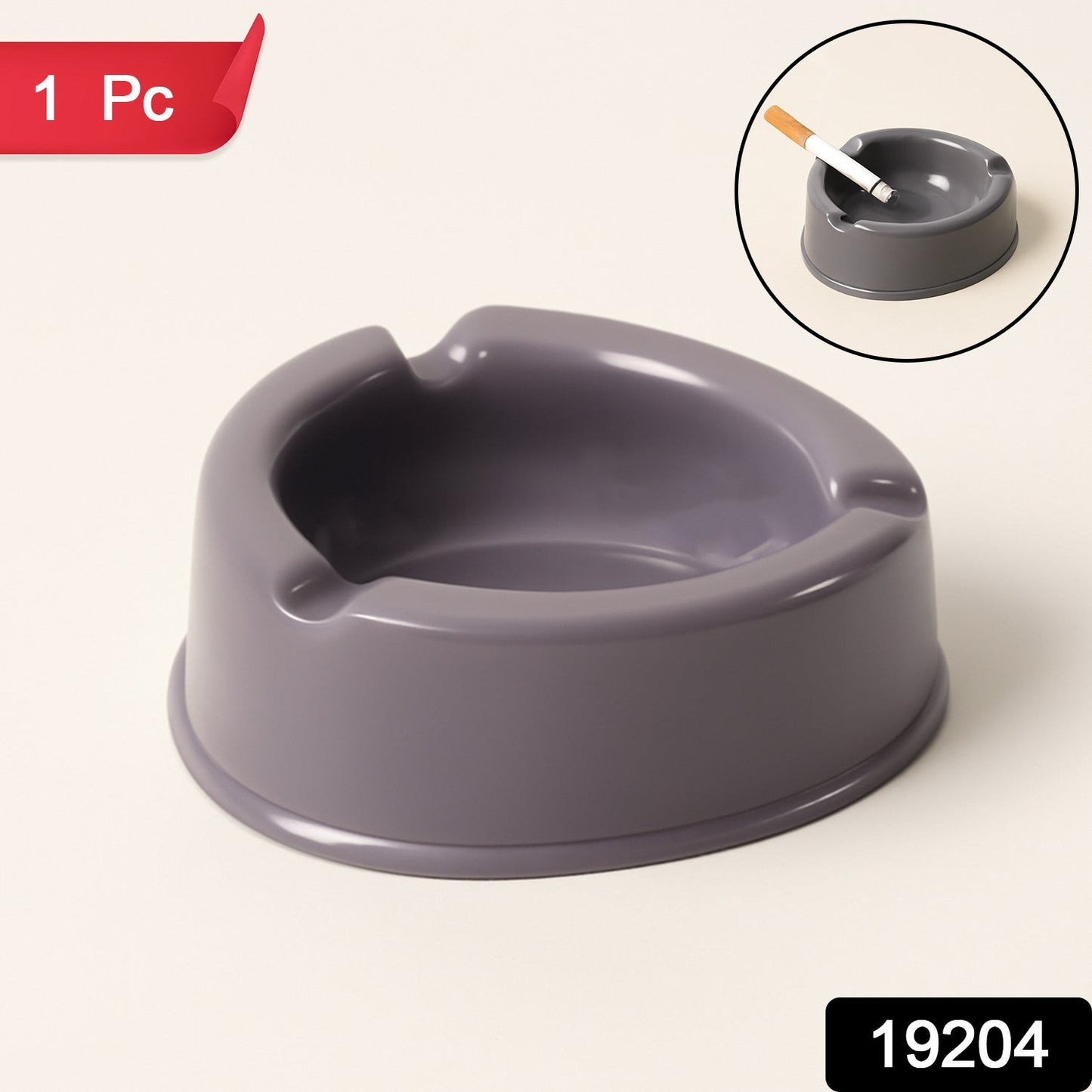 Oblivion Heavy-Duty Plastic Ashtray