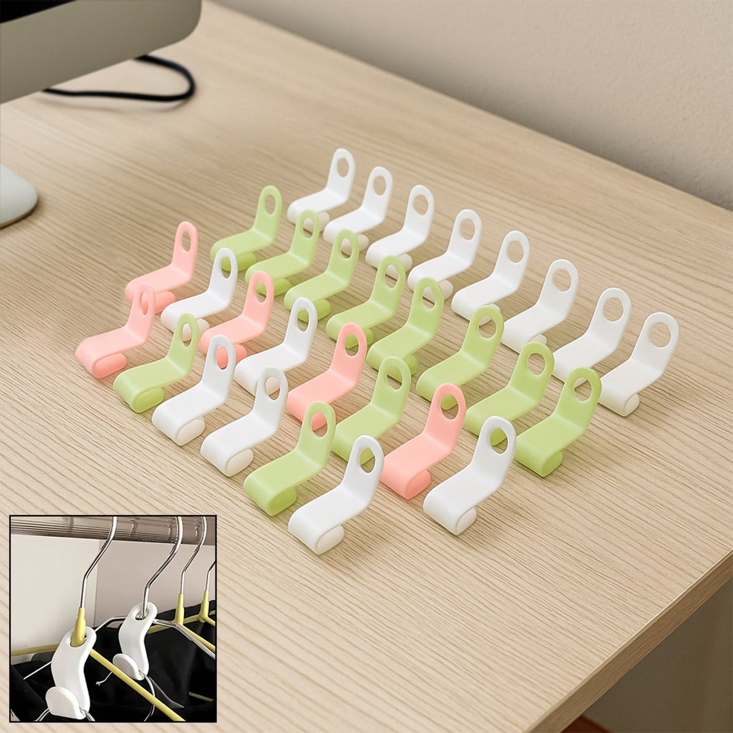 Multi-Color Hanger Connector Hooks Set
