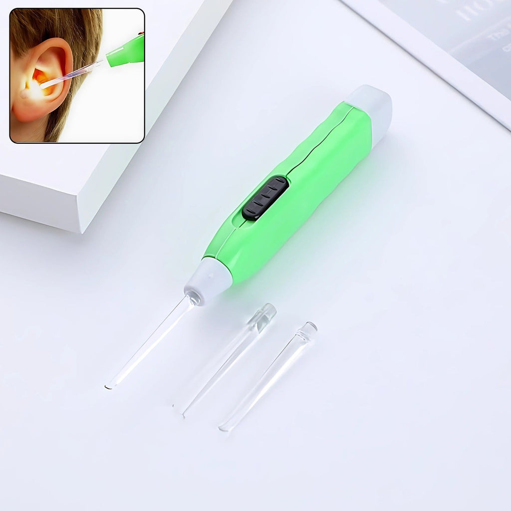 Compact Green LED Ear Pick