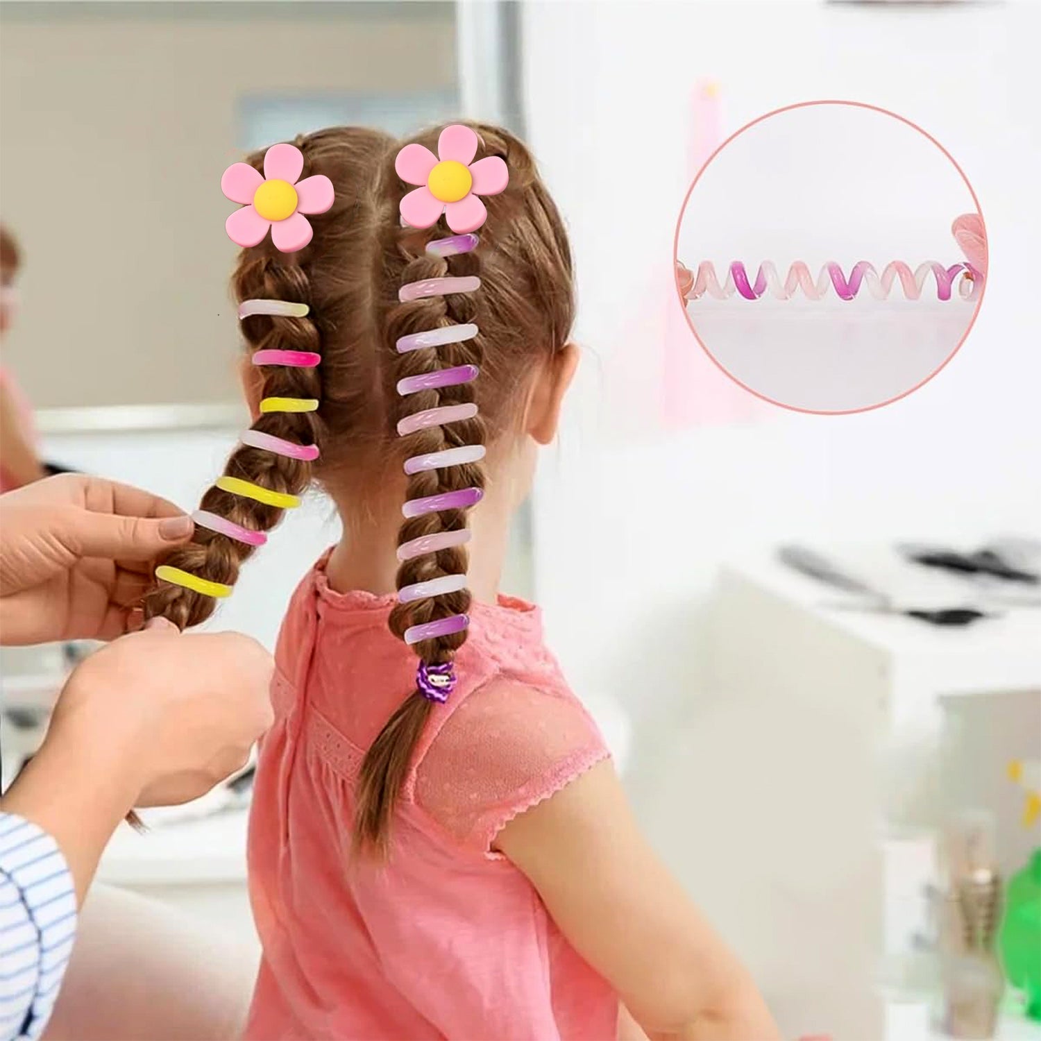 Colourful Telephone Wire Hairbands (1 pc / Mix Design), Hair accessories